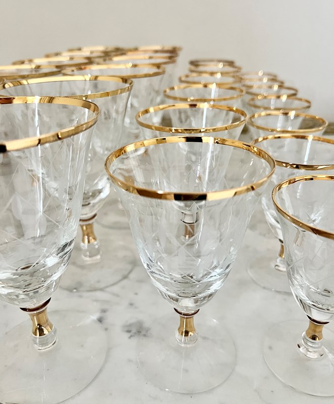 Suite Of 38 French Gold & Etched Wine Glasses-the-vintage-entertainer-07b4fcb9-2735-44c7-8e91-ebcc42aa66bb-main-638157981384740928.jpeg