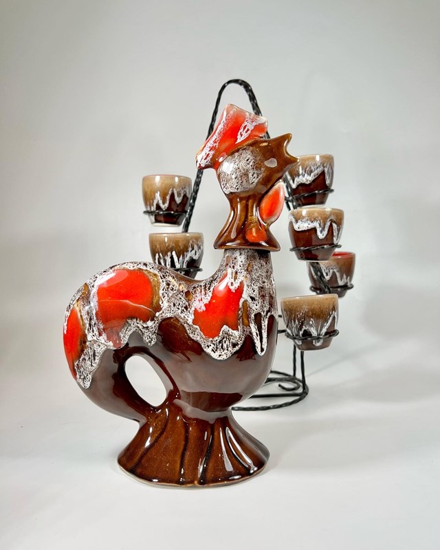 French Vallauris Ceramic Cockerel Decanter & Cup Set-the-vintage-entertainer-75bc153d-1536-402f-919e-2c44f621d88d-main-638195133684014331.jpeg