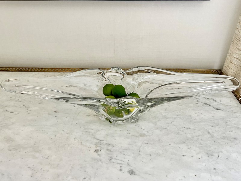X-Large Mid Century French Crystal Bowl-the-vintage-entertainer-img-0278-main-638372981725366849.jpeg