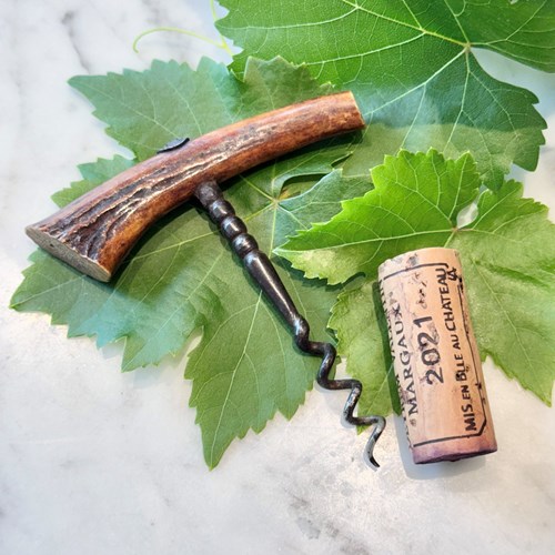 Antique Vine Stem Cork Screw Pull 