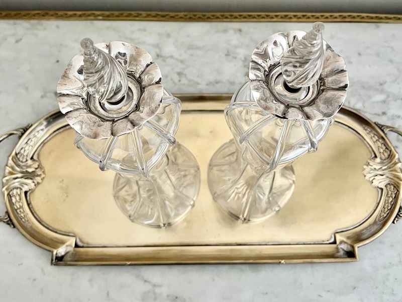 Exquisite Art Nouveau Worn Silver Plated Tray-the-vintage-entertainer-img-1372-main-638367925113875632.jpeg