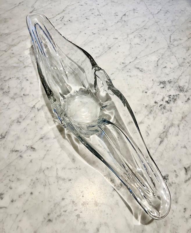 X-Large Mid Century French Crystal Bowl-the-vintage-entertainer-img-2044-main-638372981549743692.jpeg