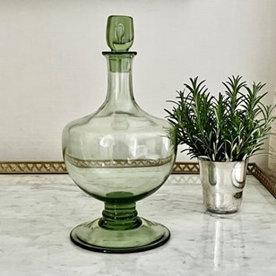 Art Deco Whitefriars Green Decanter...