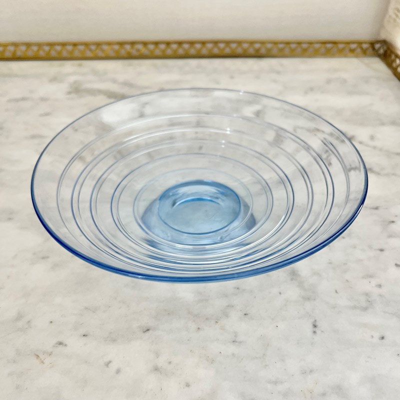 Barnaby Powell For Whitefriars Blue Glass Bowl-the-vintage-entertainer-img-3816-main-638229318505703894.jpeg