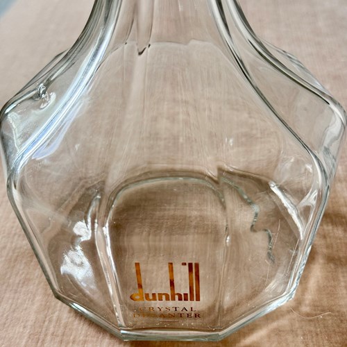 20th Century Dunhill branded crystal decanter C1980