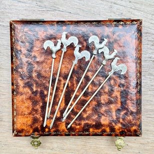 Art Deco Silver Plated Cockerel Coc...