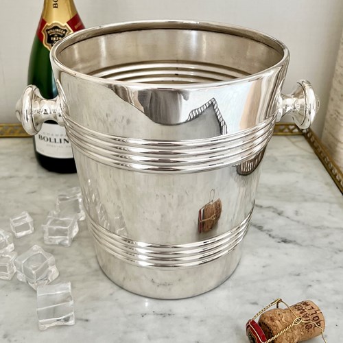 Superb Art Deco Silver Plated Champagne Bucket By Mappin & Webb