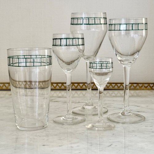 Rare Bavarian Art Nouveau Glasses By Von Poschinger 1906