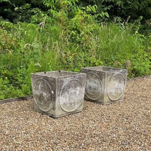 Pair of Sailing Ship Planters