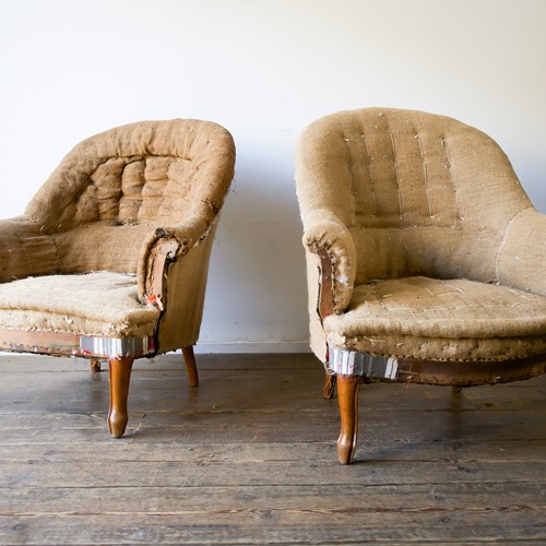 A Pair Of French Tub Chairs 