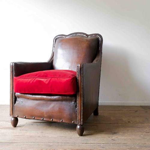 Leather Club Chair 