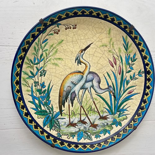LONGWY ceramic charger Plate Hand Painted