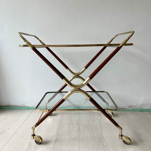 Mid Century Cesare Lacca Drinks Trolley