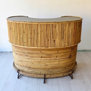 Vintage Bamboo Tiki Bar Large