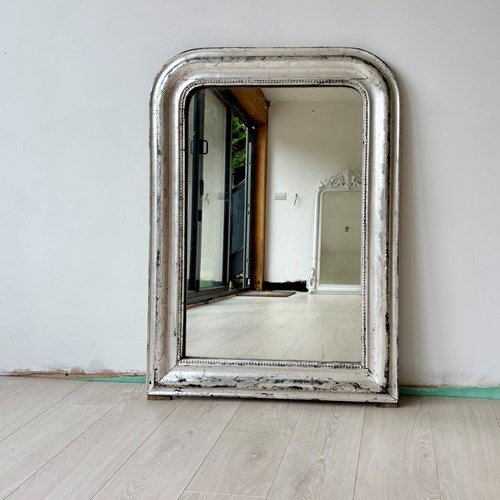 Silver Antique French Louis Philippe Mirror