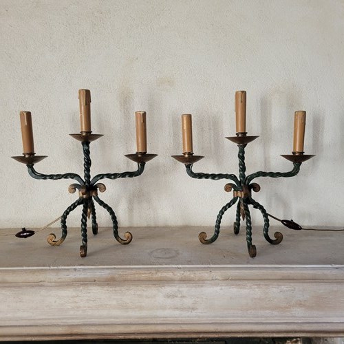 A Pair Of French 40S Candelabra 