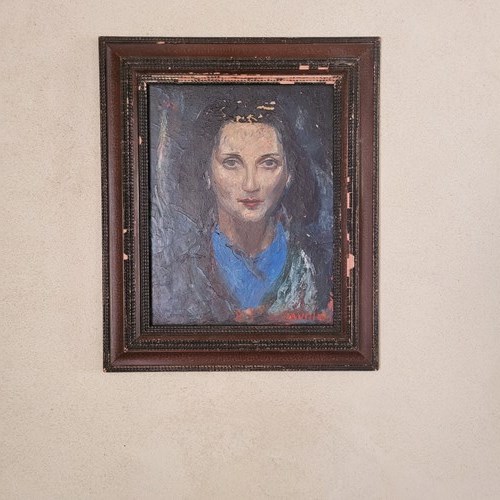 An Elegant French Oil Portrait 
