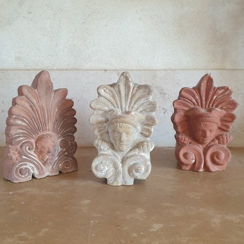 19Th Century Greek Terracotta Architectural Decorative Objects