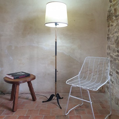 A Stylish French Floor Lamp 1950'S