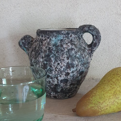 Cruche Or Jug, French Lava 1950'S 