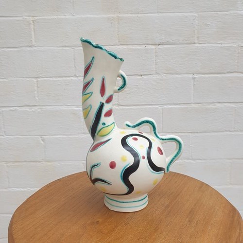 Abstract French Ceramic Cruche 1950S