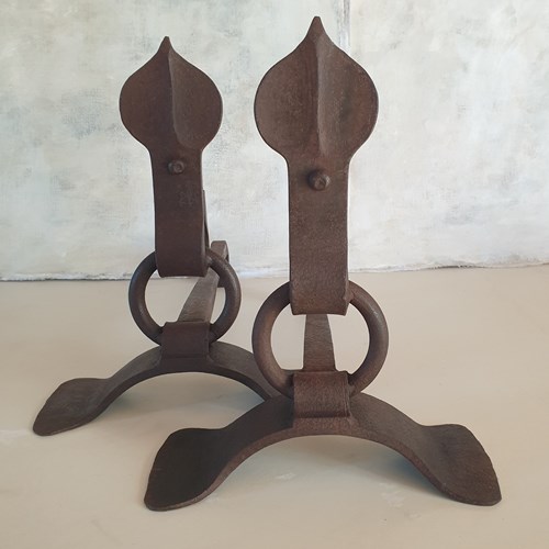 Superb French Andirons 1940'S