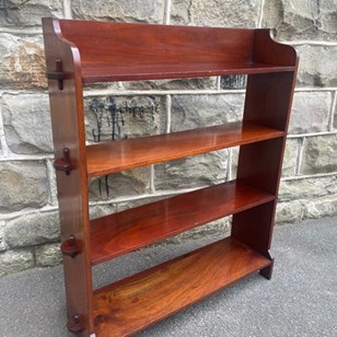 Antique Walnut Open Bookcase Booksh...