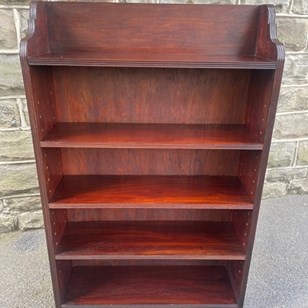 Antique Walnut Open Bookcase Booksh...