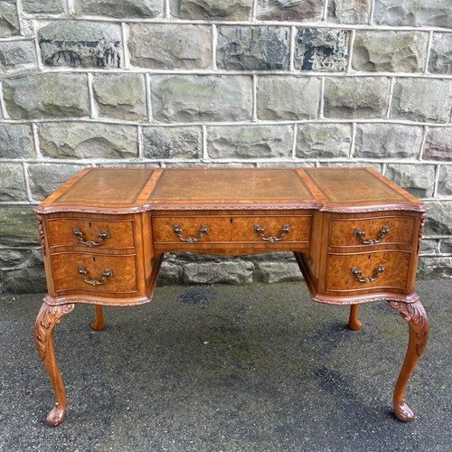 Antique Burr Walnut Writing Desk