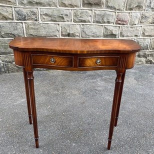 Quality Walnut 2 Draw Console Table...