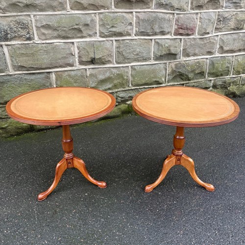 Alan Grainger ‘Acornman’ Mahogany Pair Of Wine Tables