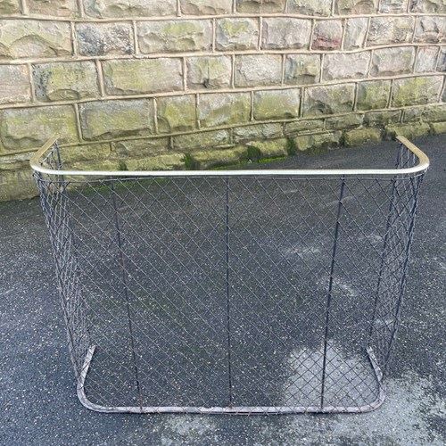 Antique Brass Nursery Fender Fire Guard