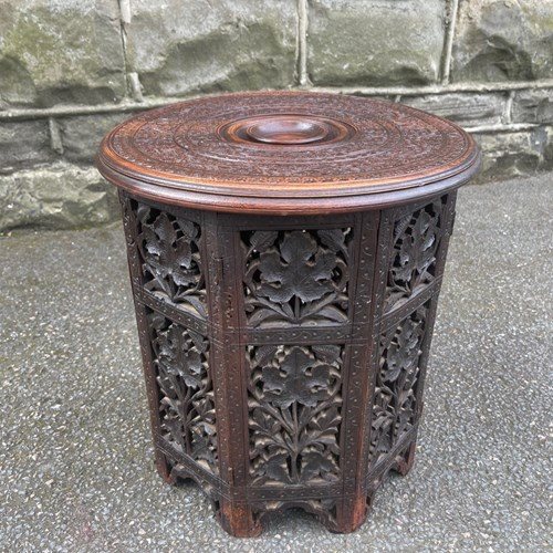 Antique Anglo Indian Inlaid Folding Table
