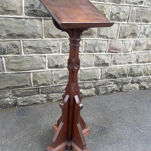Antique Oak Ecclesiastical Lectern Reading Stand