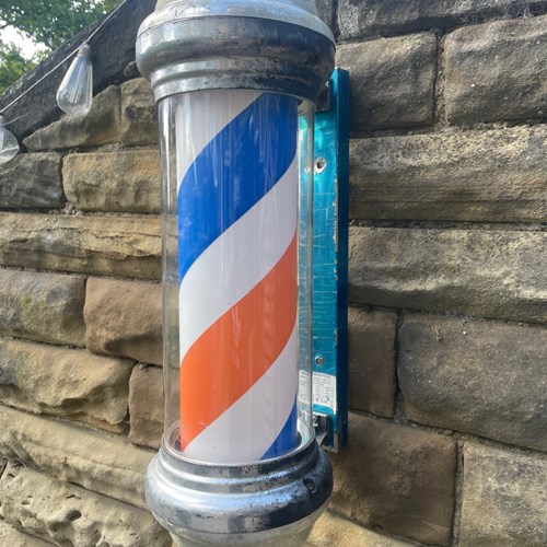 Vintage Barbers Pole Shop Sign