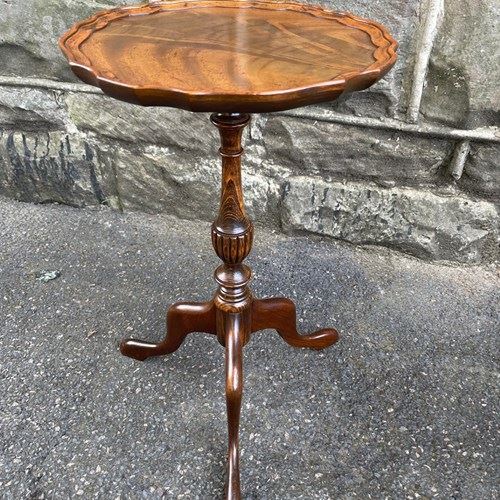 Antique Walnut Tripod Wine Table
