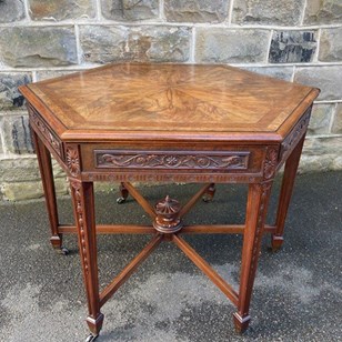 Quality Antique Walnut Centre Table...