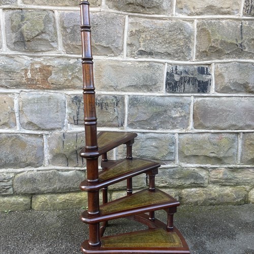 Vintage Spiral Library Steps