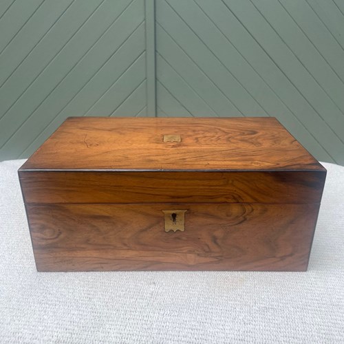 Antique Walnut Writing Slope Writing Box