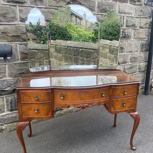 Antique Burr Walnut Dressing Table