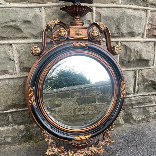 Quality Ebonised & Gilt Wall Mirror