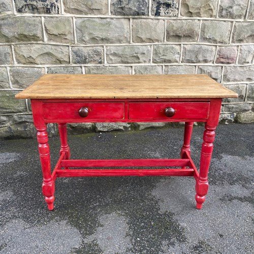 Antique Pine 2 Draw Kitchen Table