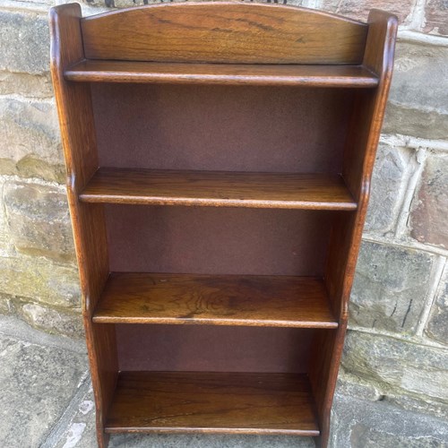 Antique Oak Open Bookcase Bookshelves