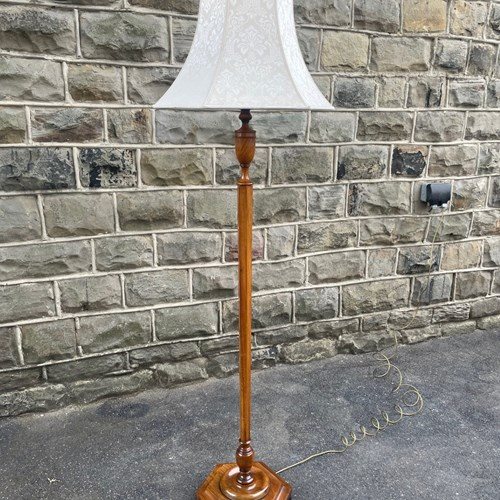 Antique Heals Walnut Floor Lamp Standard Lamp