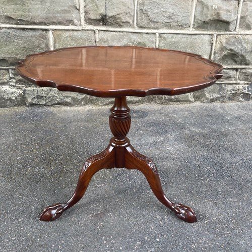 Antique Mahogany Tripod Wine Table Coffee Table