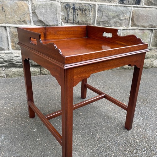 Antique Mahogany Tray Top Coffee Table