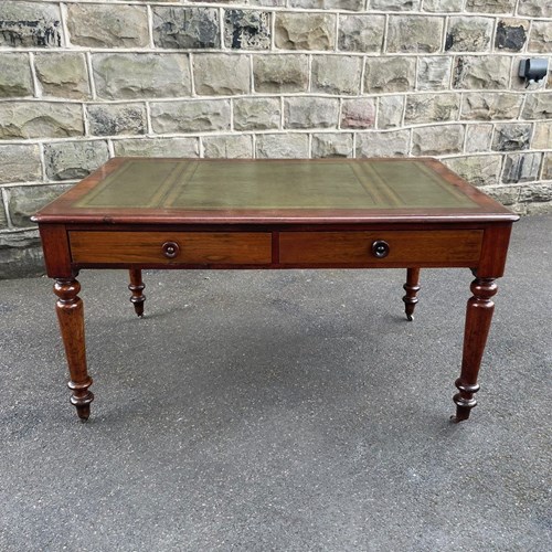 Antique Mahogany 4 Draw Writing Table Partners Desk