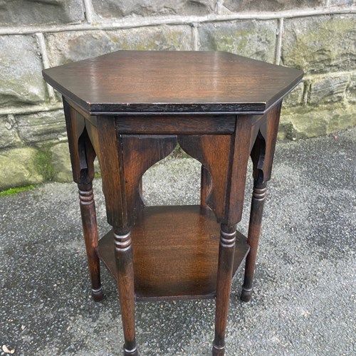Arts & Crafts Oak Table Manner William Birch