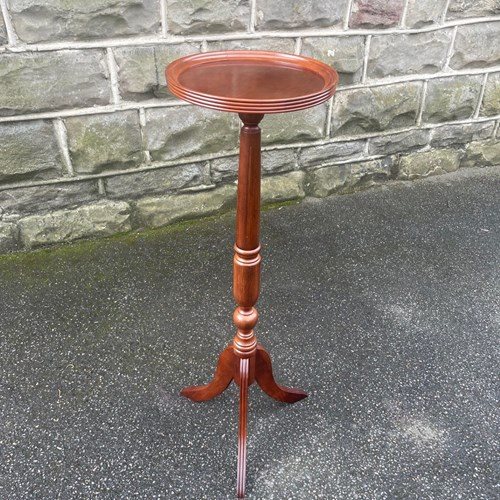 Mahogany Plant Stand Torchiere