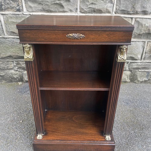 Antique Mahogany Small Open Bookcase Bookshelves